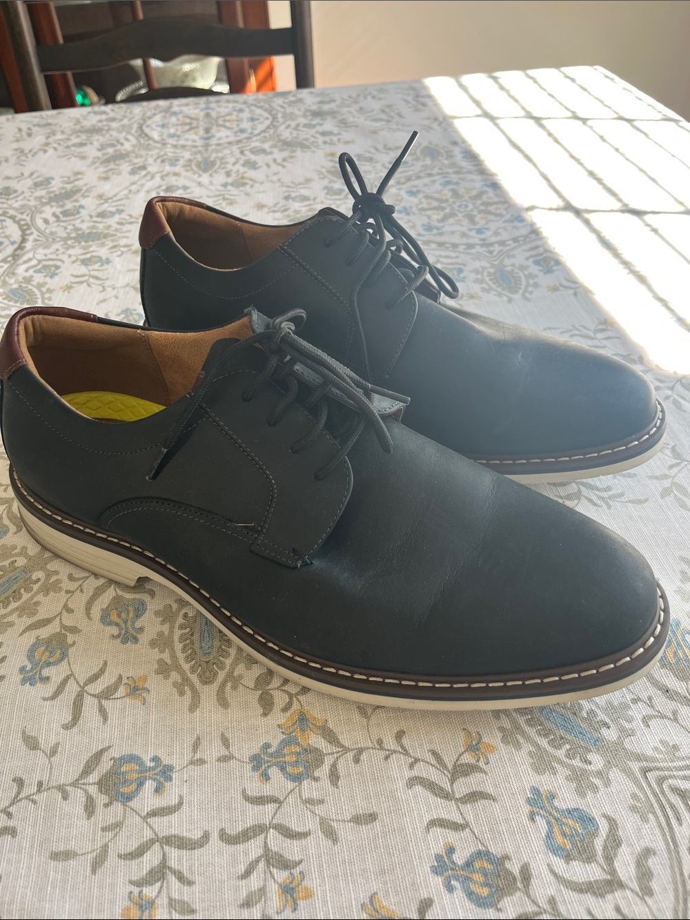 Florsheim Black and Brown Lace-Up Derby Shoes